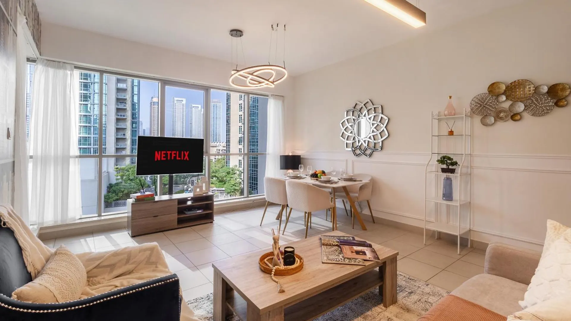 Stylish 2Br With Burj Khalifa View Near Dubai Mall Apartment